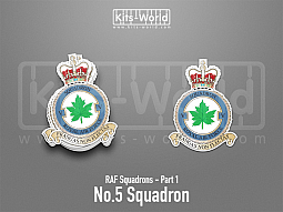 Kitsworld SAV Sticker - British RAF Squadrons - No.5 Squadron 